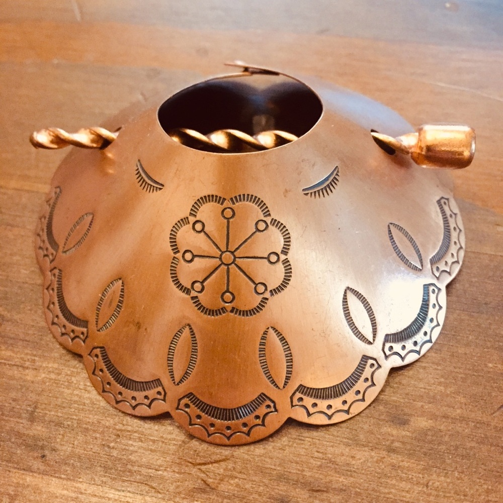 Vintage copper hair accessory